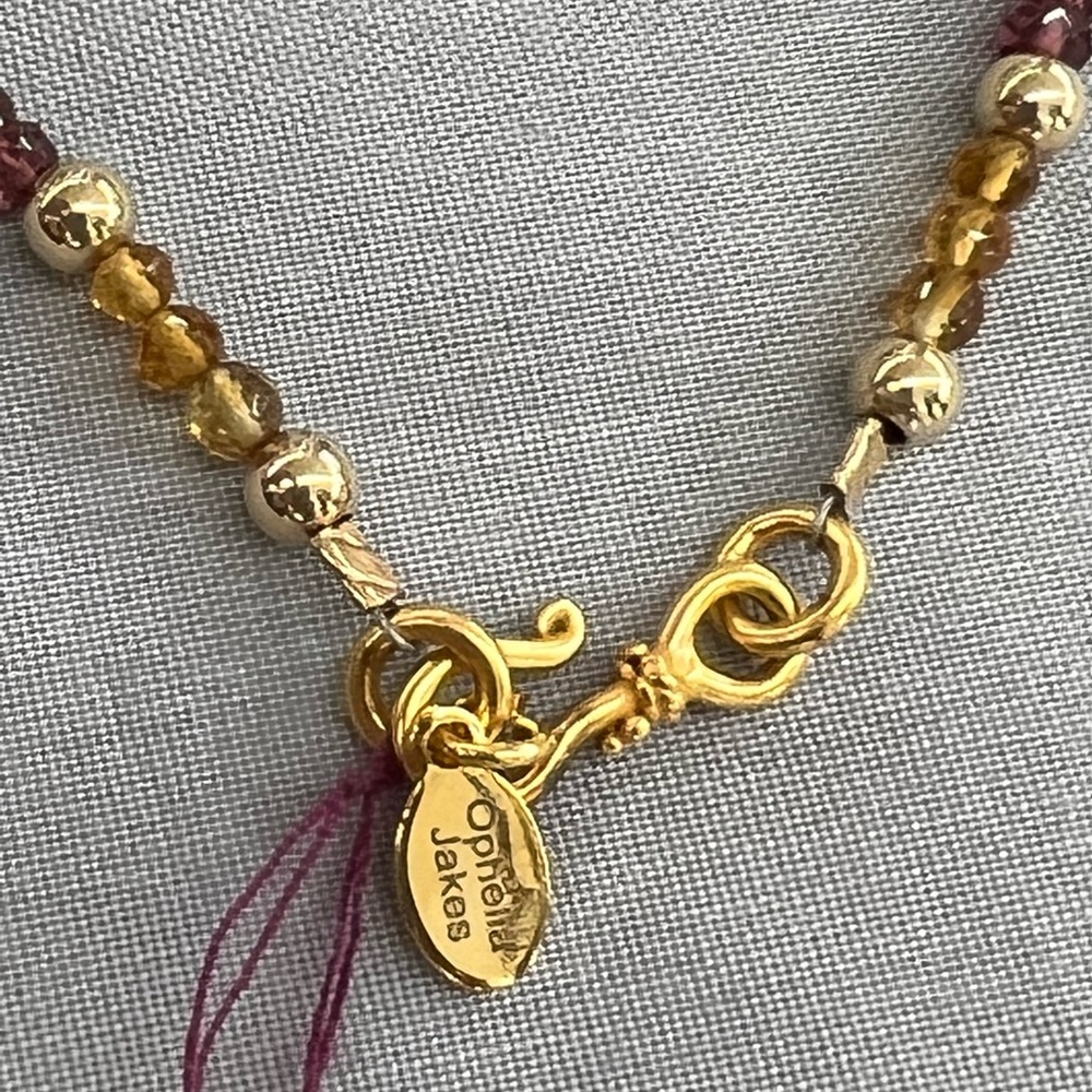 Multi color Gemstone Necklace - Picture 5 of 5